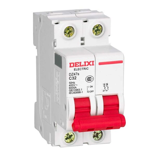 Delixi original DZ47s MCB 1P 2P 3P 4P 6A 10A 16A 20A 25A 32A 40A 50A 63A C6 C10 C16 C20 C25 C32 C40 C50 C63 Mini Circuit Breaker