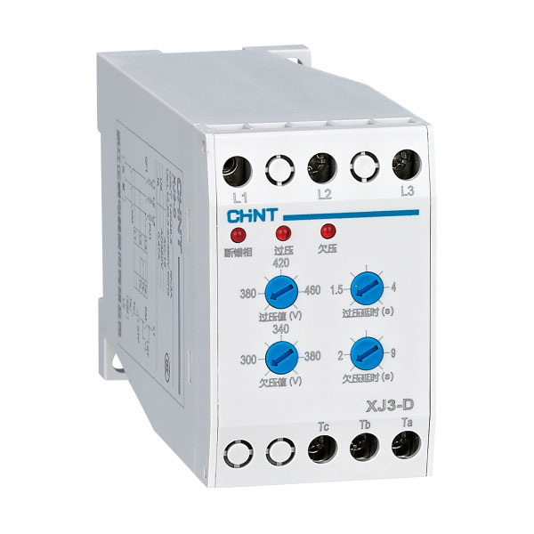 Chint original XJ3-D XJ3-G XJ3-G1 AC 380V CHNT overvoltage and undervoltage Phase failure sequence lose Protection Relay