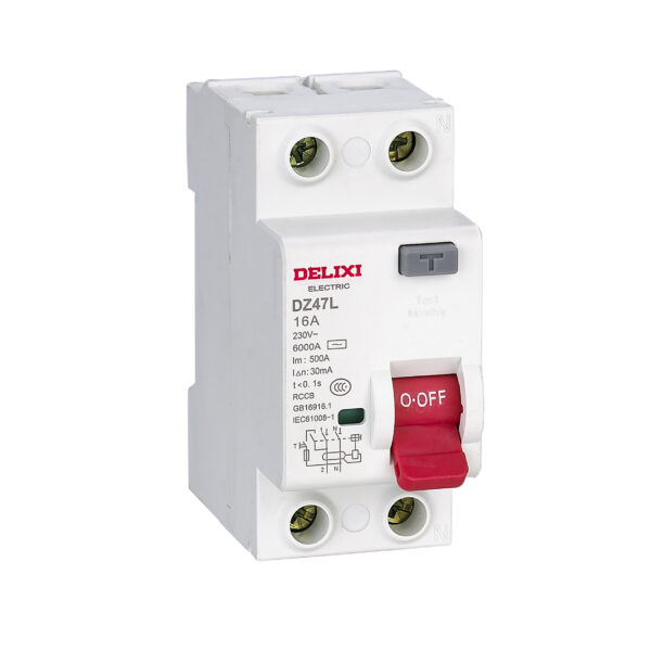 Delixi original DZ47L 2P 4P RCCB RCD 10A 16A 25A 32A 40A 50A 63A 80A 100A 30mA 100mA 300mA Residual Current Circuit Breaker