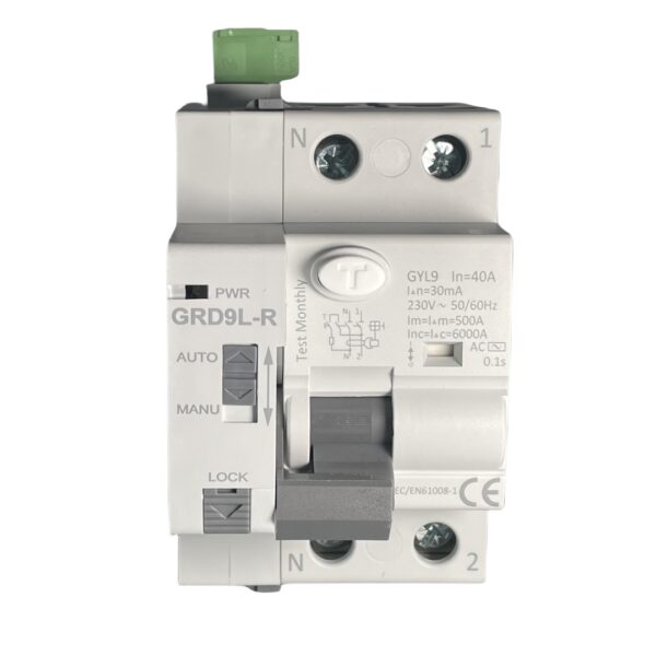 Self-Reclosing ELCB 2P 4P 40A 63A 30mA 300mA Auto Recloser Circuit Breaker RCD RCCB