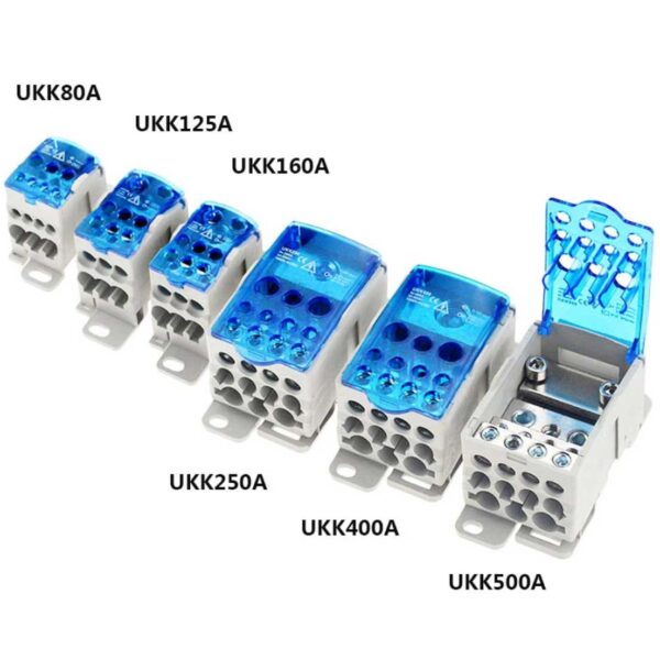 UKK80A UKK125A UKK160A UKK250A UKK400A UKK500A UKK125 UKK160 UKK250 UKK400 UKK500 Din Rail Power Double Level Distribution Block