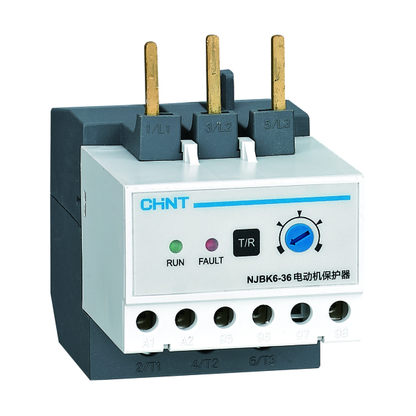 Chint original NJBK6 NJBK6-36 CHNT Overload phase failure 3 phase current unbalance and locked rotor AC Motor Protection Relay