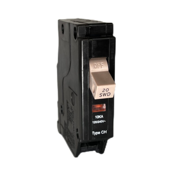 Type CHF CHF110 CHF115 CHF120 CHF125 CHF130 CHF135 CHF140 1 Pole 15 20 25 30 Amp Circuit Breaker with Trip Flag