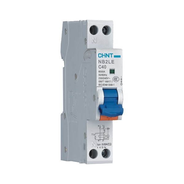 Chint NB2LE Residual Current Operated Circuit Breaker 1P+N 6A 10A 16A 20A 25A 32A 40A Type AC Type A CHNT 6kA Chint RCBO