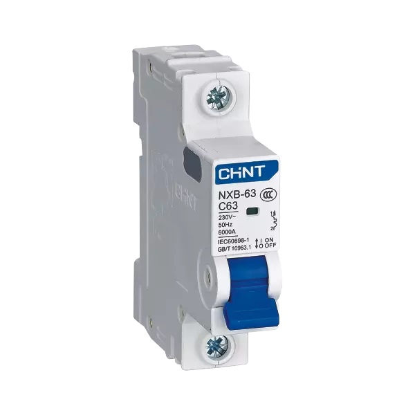 Chint NXB-63 Mini Circuit Breaker 1P 2P 3P 4P C1 C2 C3 C4 C6 C10 C16 C20 C25 C32 C40 C50 C63 Chnt MCB