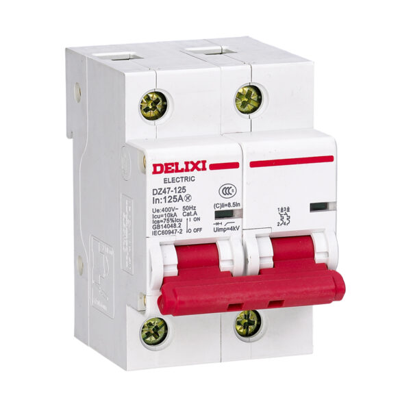 Delixi original DZ47-125 MCB 1P 2P 3P 4P 63A 80A 100A 125A Delixi Miniature Circuit Breaker