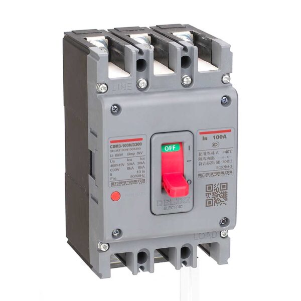 Delixi original CDM3 Molded Case Circuit Breaker CDM3-125S CDM3-160S CDM3-250S CDM3-400S CDM3-630S CDM3-800S CDM3-1250S MCCB