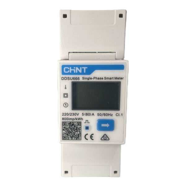 Chint DDSU666 1 Phase 2P 80A 60A 220V 230V RS485 MODBUS English version or Chinese CHNT Power Energy Single Phase Smart Meter