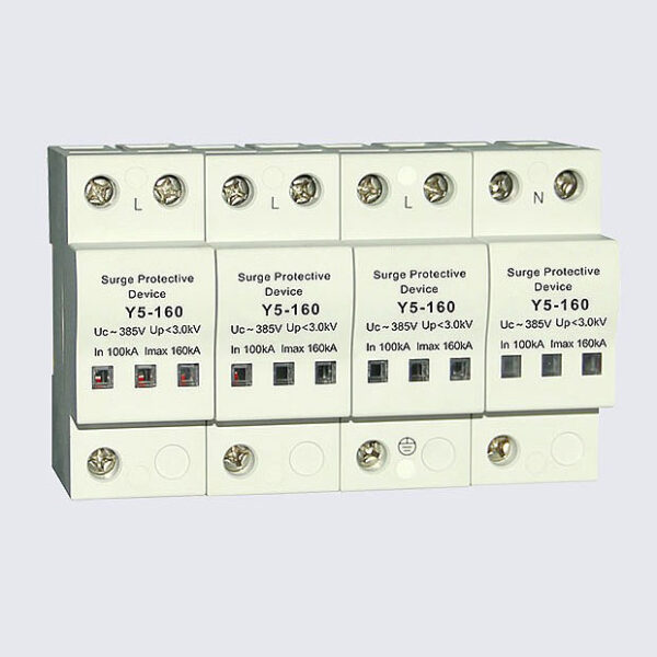 160KA Surge Suppressor Citel type 36mm width Surge Protective Device T2 and T1 Type 1+2 Surge Protector with alarm circuit