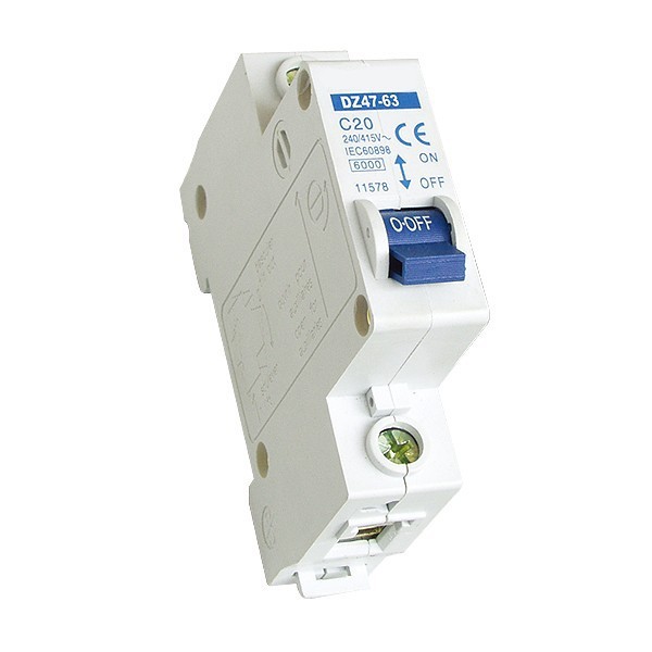 MCB C45N DZ47-63 230V 400V 1P 1Pole 2Pole 3Pole 4Pole 3A 5A 6A 10A 16A 20A 25A 32A 40A 50A 63A 6KA Din rail Mini circuit breaker