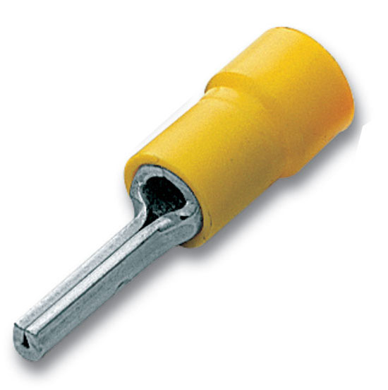 Wire crimping pin terminal Solderless terminal BLUE PTV2-9 PTV2-10 PTV2-12 PTV2-13 YELLOW PTV5.5-13 Pre Insulated Pin Terminals