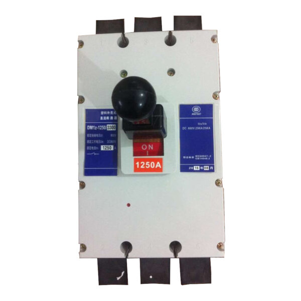 DC MCCB 1250A 1200A 1000A 3Pole 1000V 660V 500V 250V 60V 48V 3P DM1z Direct Current Moulded Case 1250A DC Circuit Breaker