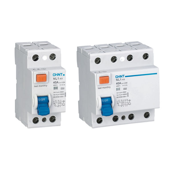 Chint original NL1-63 RCD Differential switches 2P 4P RCCB ELCB type A type AC CHNT Residual Current Operated Circuit Breaker