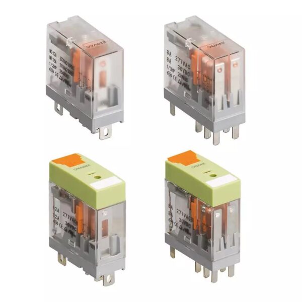 RJ1S 12A RJ2S 8A IDEC equivalent Relay 24Vdc RJ1S-C-D24 RJ2S-C-D24 120V RJ1S-C-A120 RJ2S-C-A120 30Vdc 250V RJ series Slim Relay