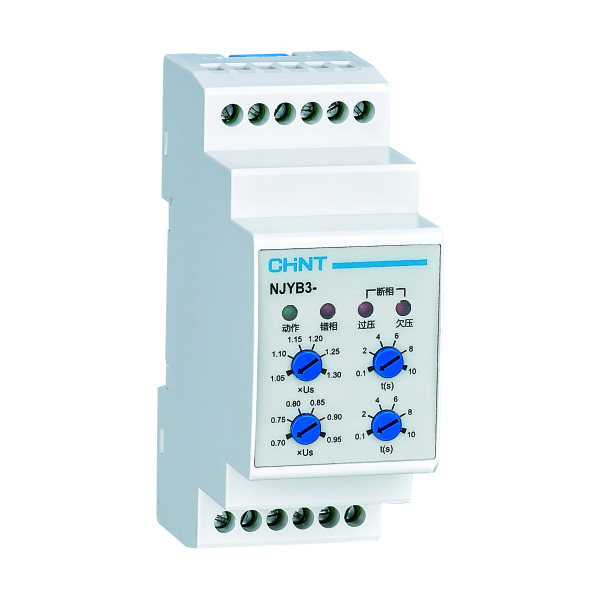 Chint original NJYB3 Overvoltage Undervoltage Phase failure Phase sequence Three phase unblance PTC temperature protection Relay