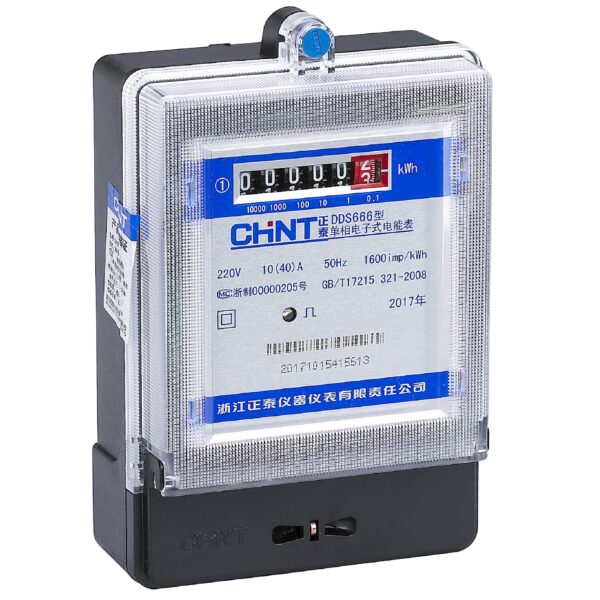 Chint original DDS666 CHNT Single Phase Electronic KWH Electricity Energy Meter